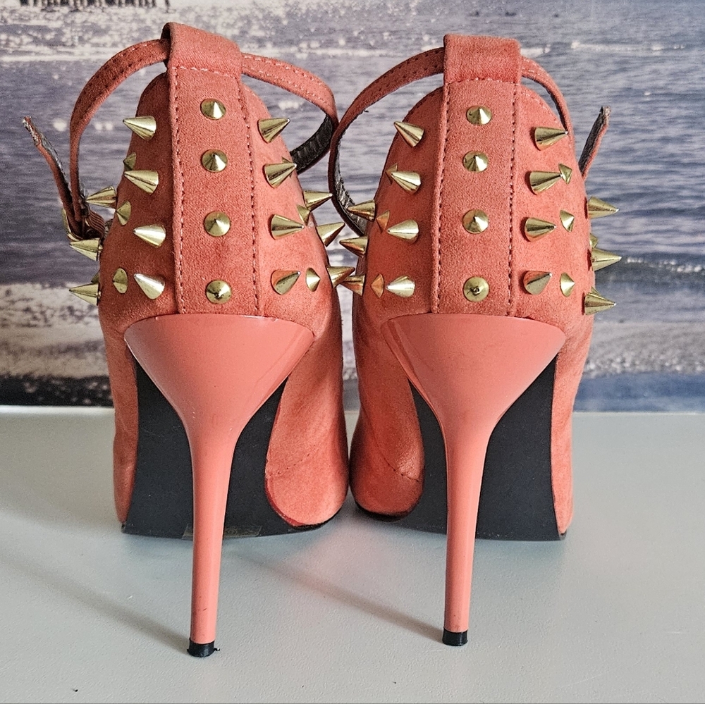 FRH Spiked Suede Heels - Picture 3 of 10